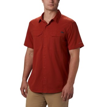 Columbia Silver Ridge Lite Short Sleeve, Camisa Rojos Para Hombre | 307129-UKT